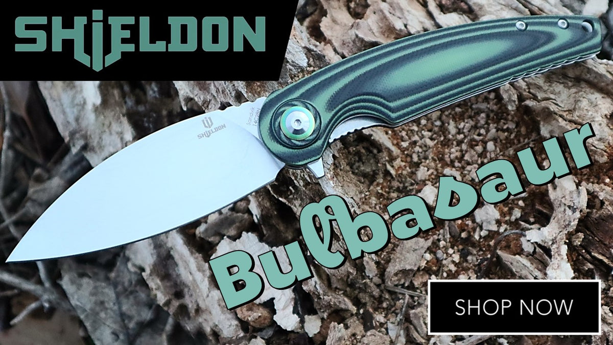 Shieldon Bulbasaur Folding Pocket Knife Free Shipping + Atlantic Knife