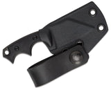 Bastinelli Creations BB Drago Black PVD Stainless Fixed Blade Neck Knife 10V2B