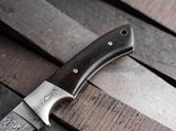 Boker Plus M-One Mauser Wood Damascus Fixed Blade Knife P02BO090DAM