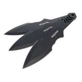 Cold Steel Throwing Knives Spear Point 8" Dagger 420SS Black 3 Pack 3PK