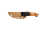 TOPS Shadow Hunter Tan & Black Micarta 1095 Fixed Blade Knife w/ Sheath SWHR01