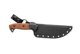 TOPS Armado 6.5 Tan Canvas Micarta 1095 Fixed Blade Knife w/ Belt Sheath ARM01