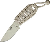 ESEE Izula Desert Tan Paracord 1095HC Steel One Piece Fixed Knife with Sheath IDTPC