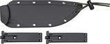 ESEE Model 6 Plain Edge Fixed Blade Black Micarta Handle Knife + Sheath 6PB