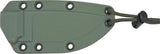 ESEE Model 3 Standard Edge Tan Fixed Blade Knife + Green MOLLE Sheath RC3PDT