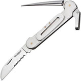 Boker Magnum Catamaran Sailors Serrated Blade Sheepsfoot Folding Knife - M01SC725