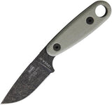 ESEE Izula II Black Oxide Tan 1095HC Full Tang Fixed Blade Knife IZ2BBO