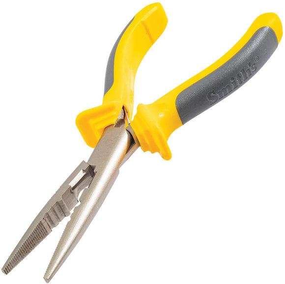 Smith's Sharpeners Mr. Crappie Yellow Carbon Steel Fishing Pliers 51171