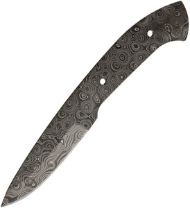 Alabama Damascus Steel 8" Full Tang Fixed Blade Knife Blank S039