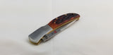 Al Mar Hawk Lockback Honey Jigged Bone Brown Folding AUS-8 Pocket Knife 7002