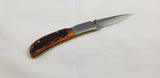 Al Mar Falcon Lockback Honey Jigged Bone Brown Folding AUS-8 Pocket Knife 7004
