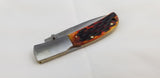 Al Mar Falcon Lockback Honey Jigged Bone Brown Folding AUS-8 Pocket Knife 7004