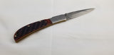 Al Mar Eagle Lockback Honey Jigged Bone Brown Folding AUS-8 Pocket Knife 7006