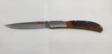 Al Mar Eagle Lockback Honey Jigged Bone Brown Folding AUS-8 Pocket Knife 7006