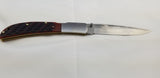 Al Mar Eagle Lockback Honey Jigged Bone Brown Folding AUS-8 Pocket Knife 7006