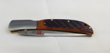 Al Mar Eagle Lockback Honey Jigged Bone Brown Folding AUS-8 Pocket Knife 7006