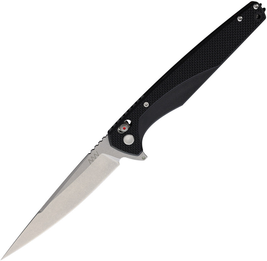 Acta Non Verba Knives A300 A-Lock SW Black Flipper Folding Knife