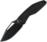 Artisan Fragarach Framelock Black Titanium & Carbon Fiber Folding CPM-S90V Knife 1879GBBK