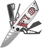 Real Avid Gun Tool AMP 1911 Silver & Red Stainless Multi-Tool GTAMP1911