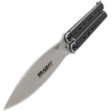 Bradley Cutlery Kimura Butterfly Balisong Black G10 Knife - 900
