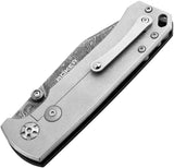 Boker Tiger-Damast Framelock Black Micarta Folding Damascus Pocket Knife 111103DAM
