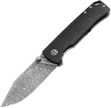 Boker Tiger-Damast Framelock Black Micarta Folding Damascus Pocket Knife 111103DAM