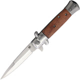 Boker Magnum Small Italian Linerlock A/O Rosewood Folding 440 Stainless Knife M01LL110