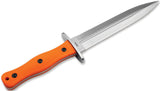 Boker Magnum HL Boar Dagger Orange TPR 440 Stainless Fixed Blade Knife M02RY807