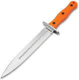 Boker Magnum HL Boar Dagger Orange TPR 440 Stainless Fixed Blade Knife M02RY807