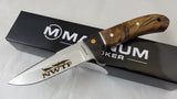 Boker 8.75" Magnum Elk Hunter Fixed Blade NWTF Drop Pt Blade Wood Knife 683NWTF