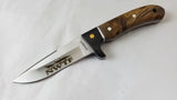 Boker 8.75" Magnum Elk Hunter Fixed Blade NWTF Drop Pt Blade Wood Knife 683NWTF