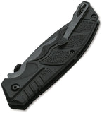 Heckler & Koch SFP Tactical Linerlock Black Folding D2 Steel Serrated Pocket Knife 01HK501