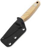 Boker Plus Five Point Nine Tan Micarta 440C Stainless Fixed Blade Knife w/ Sheath P02BP0008