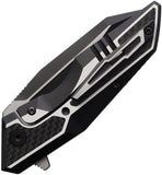 Brous Blades Recluse Framelock Black Aluminum & Carbon Fiber Folding D2 Steel Knife B283