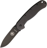 ESEE AVISPA Wasp CF D2 Framelock Black Folding Blade G10 Handle Knife 1302CFB
