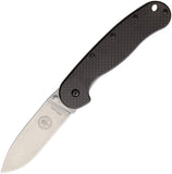 ESEE AVISPA Wasp CF D2 Framelock Folding Blade Black G10 Handle Knife 1302CF