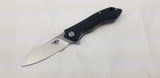 Bestech Knives Beluga Black G10 D2 Steel Stonewash Drop Pt Folding Knife G11D2