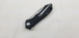 Bestech Knives Beluga Black G10 D2 Steel Stonewash Drop Pt Folding Knife G11D2