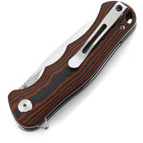 Bestech Knives Bobcat Linerlock Black/Red G10 Folding D2 Steel Knife G22C1