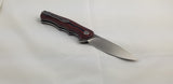 Bestech Knives Bobcat Linerlock Black/Red G10 Folding D2 Steel Knife G22C1