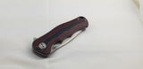 Bestech Knives Bobcat Linerlock Black/Red G10 Folding D2 Steel Knife G22C1