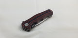 Bestech Knives Bobcat Linerlock Black/Red G10 Folding D2 Steel Knife G22C2