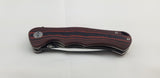 Bestech Knives Bobcat Linerlock Black/Red G10 Folding D2 Steel Knife G22C2