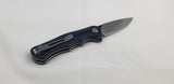 Bestech Knives Bobcat Linerlock Black/Blue G10 Folding D2 Steel Knife G22D2
