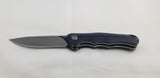 Bestech Knives Bobcat Linerlock Black/Blue G10 Folding D2 Steel Knife G22D2