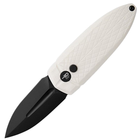 Bestech Knives QUQU Cricket Button Lock White G10 Folding 14C28N Pocket Knife G57A5