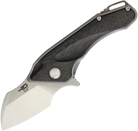 Bestech Knives 1710 Titanium Framelock Carbon Fiber Black Handle Folding Blade Knife T1710A