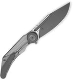 Bestech Knives Seraph Framelock Gray Titanium Folding M390 Pocket Knife T2403A
