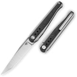 Bestech Knives Spear Phisher Framelock Titanium & Carbon Fiber Folding M390 Knife 2405A