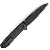 Bestech Knives 9 Framelock Black Titanium Folding Bohler M390 Pocket Knife 2408B